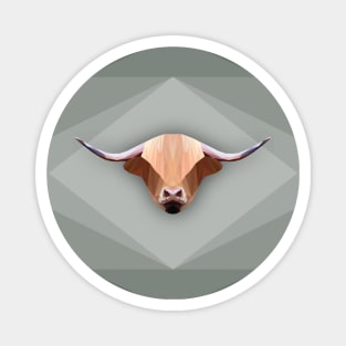 Low poly Highland Cow Magnet